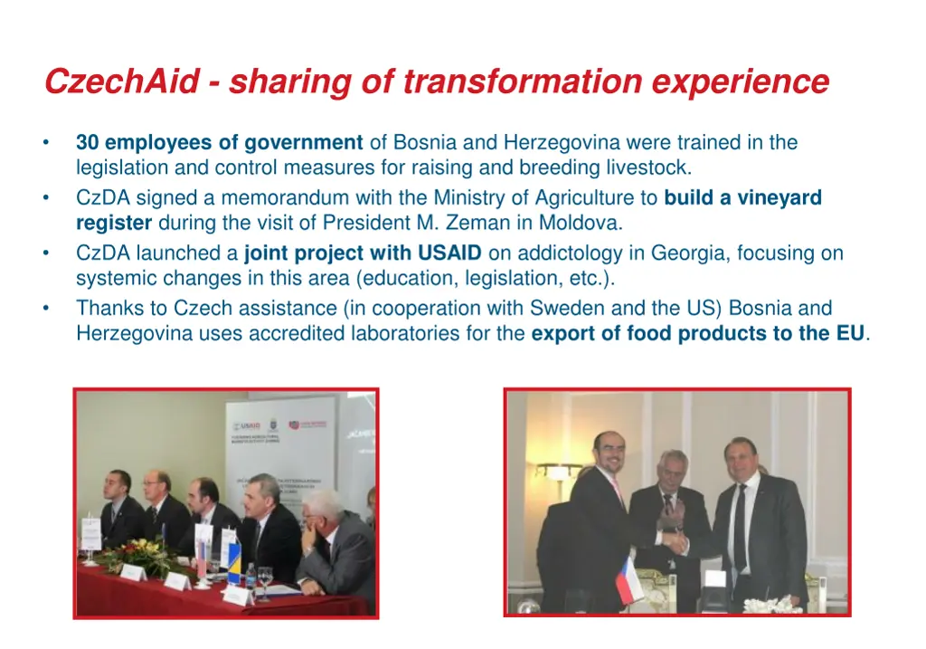 czechaid sharing of transformation experience
