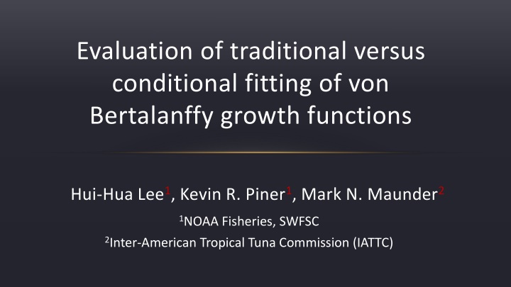 evaluation of traditional versus conditional