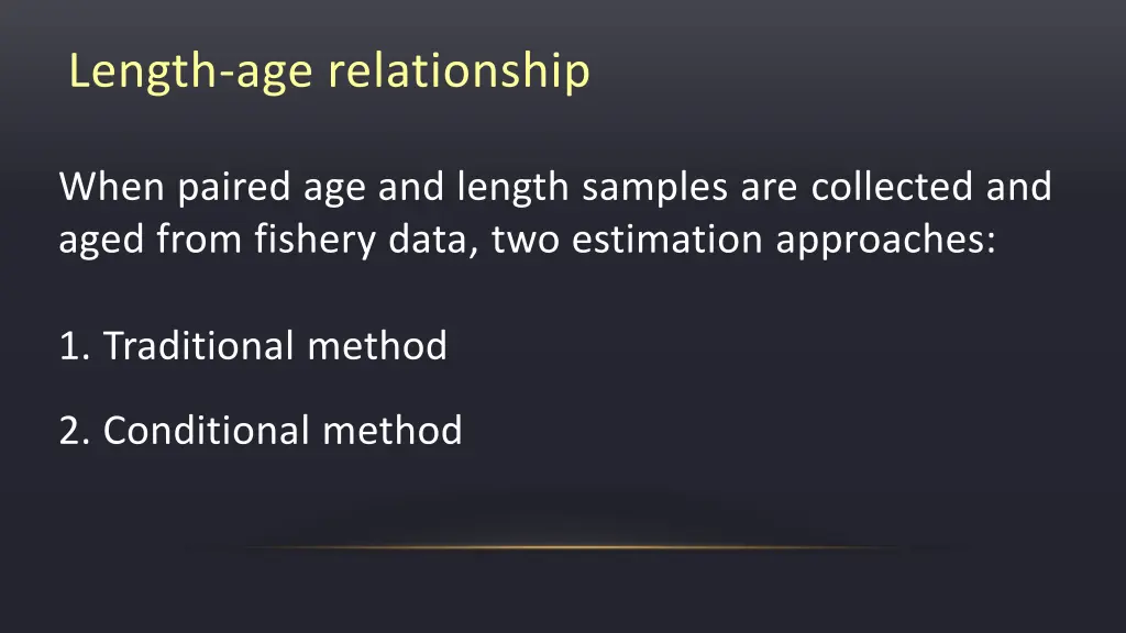 length age relationship