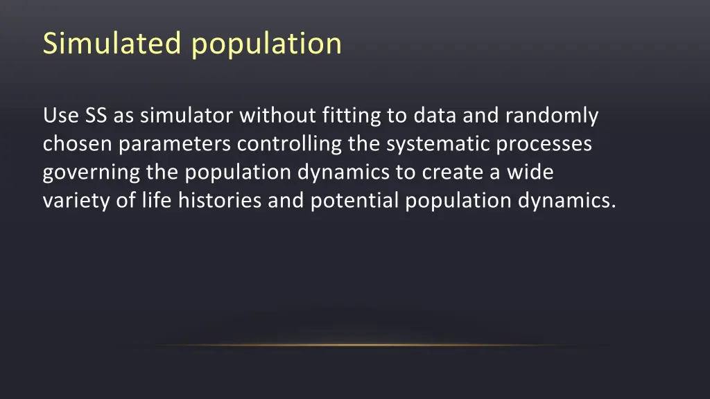 simulated population