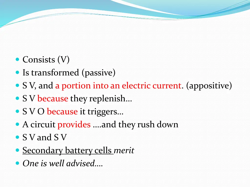 consists v is transformed passive