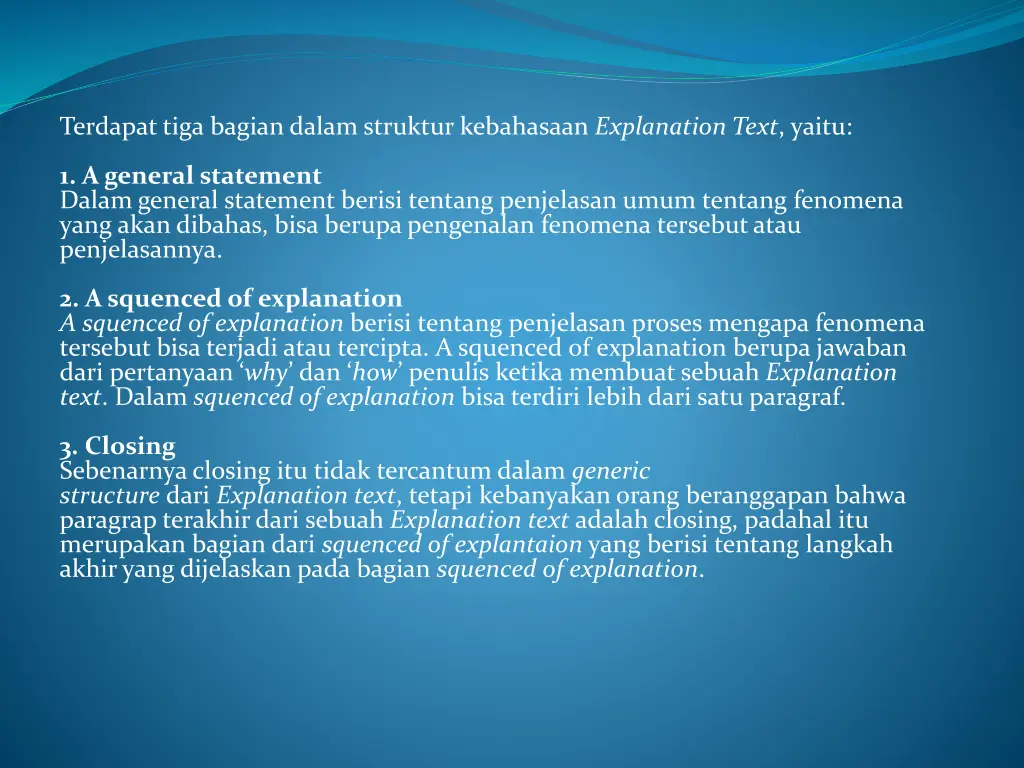 terdapat tiga bagian dalam struktur kebahasaan