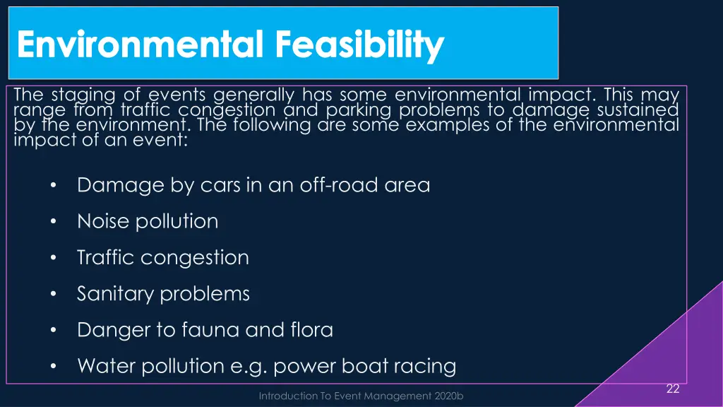 environmental feasibility