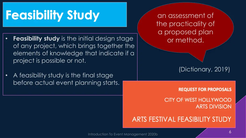 feasibility study