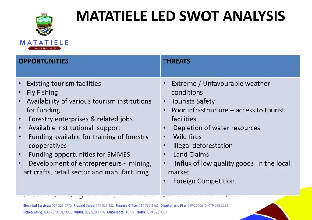 matatiele led swot analysis 1
