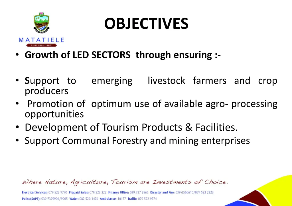 objectives