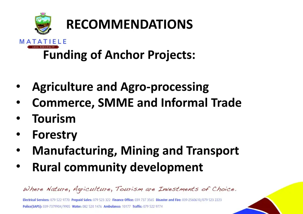 recommendations