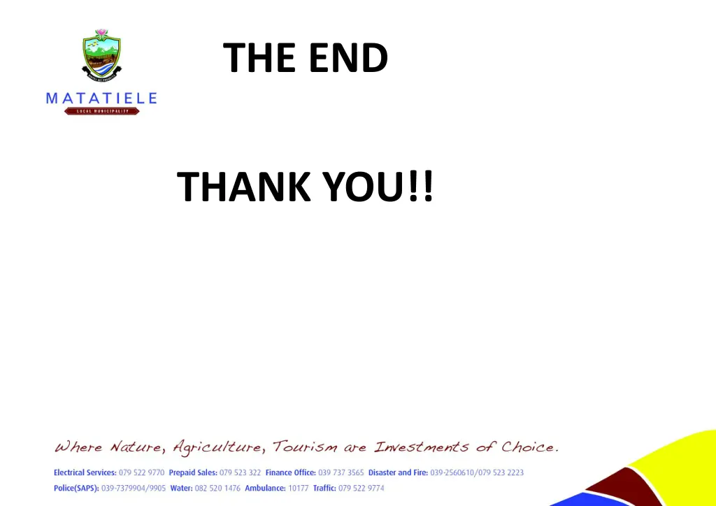 the end