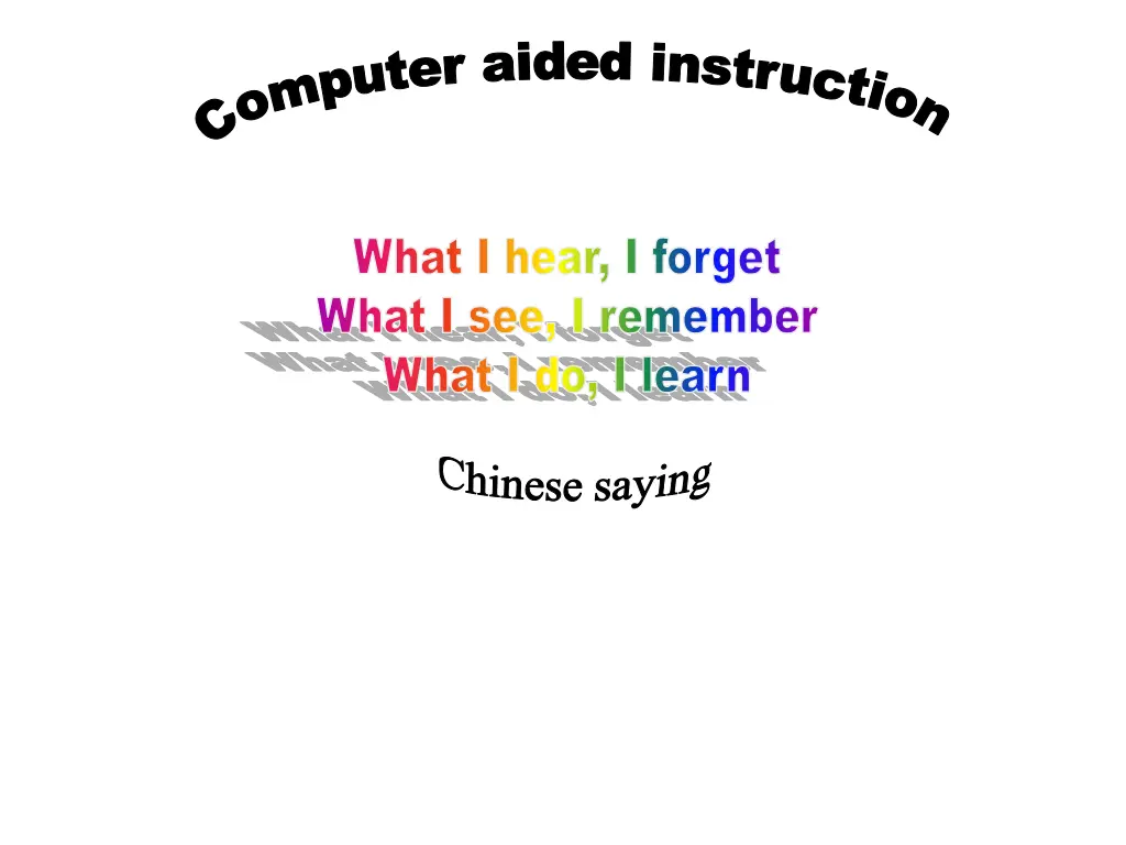 c o m p u t e r a i d e d i n s t r u c t i o n