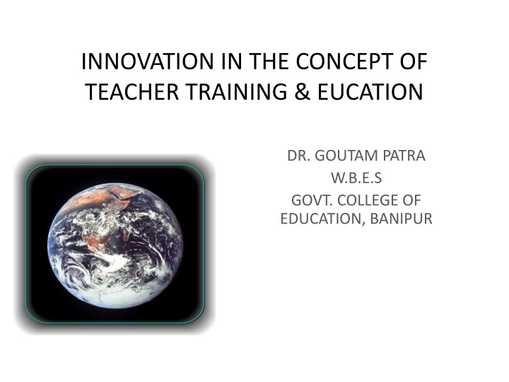 innovation in the concept of teacher training