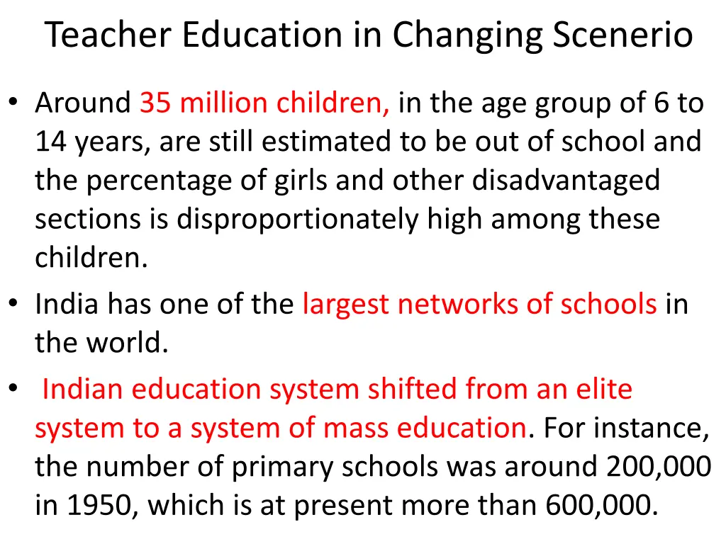teacher education in changing scenerio