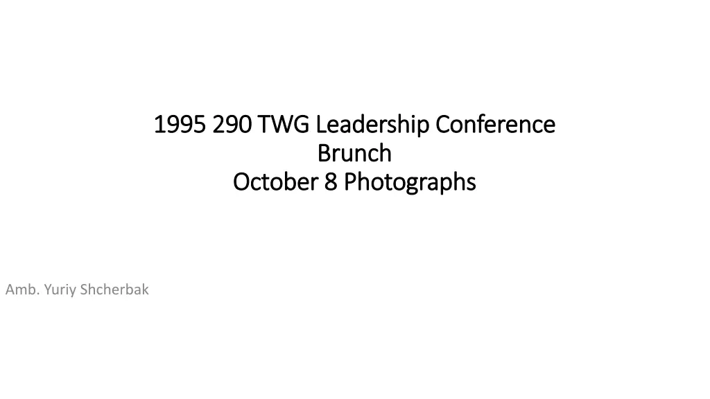 1995 290 twg leadership conference 1995