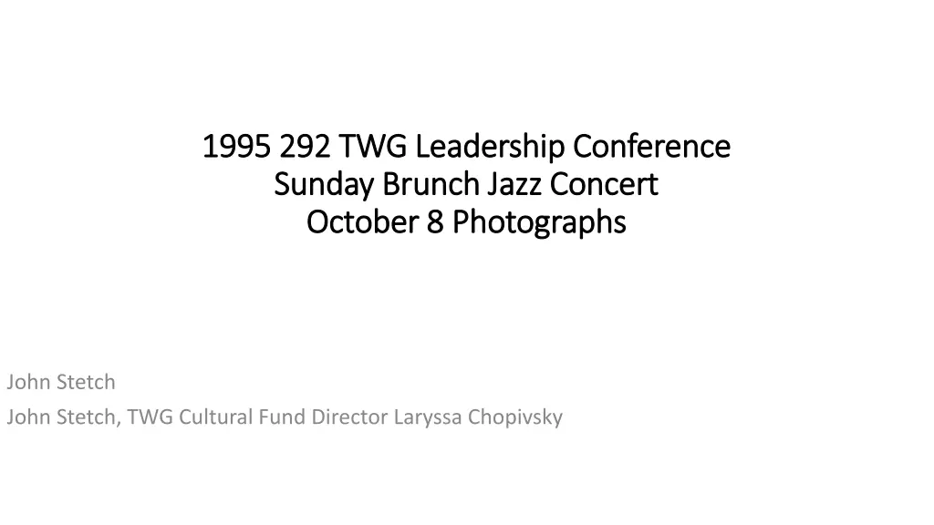 1995 292 twg leadership conference 1995