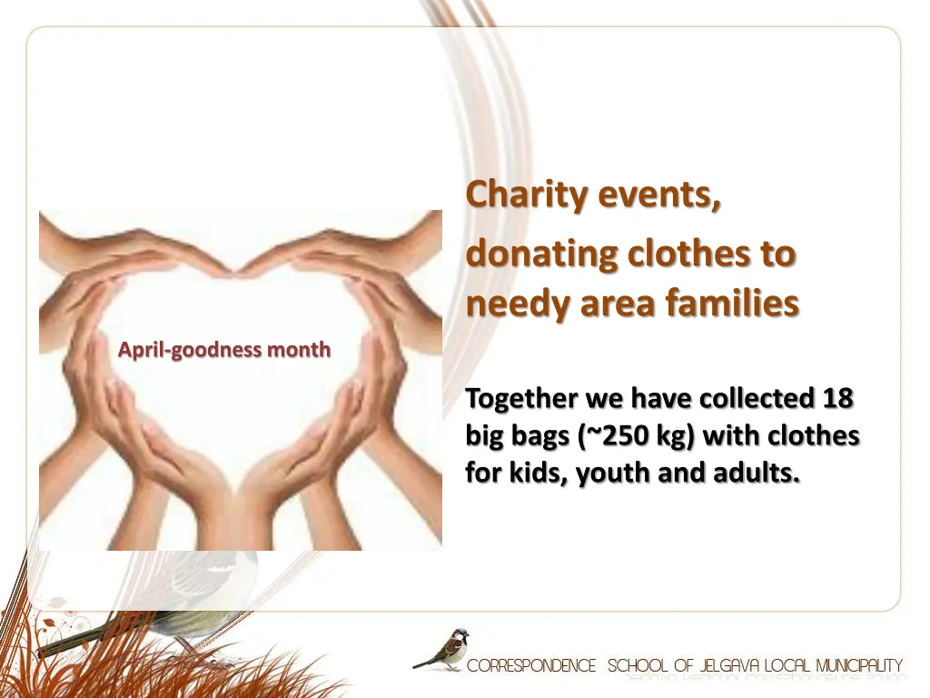 charity events donating clothes to needy area