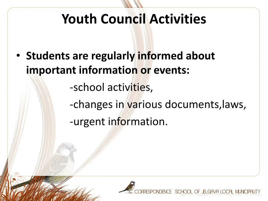 youth council activities