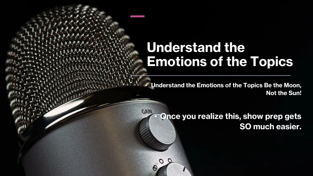 understand the emotions of the topics
