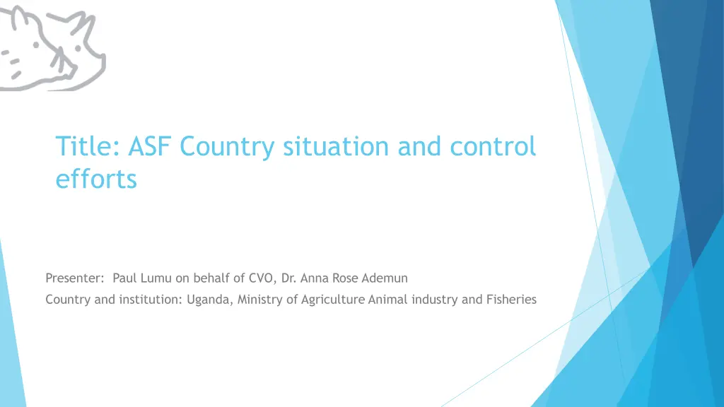 title asf country situation and control efforts