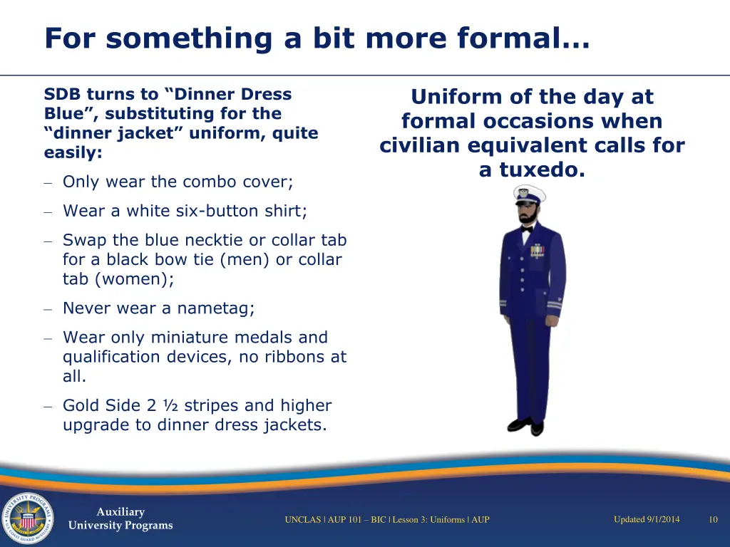 for something a bit more formal