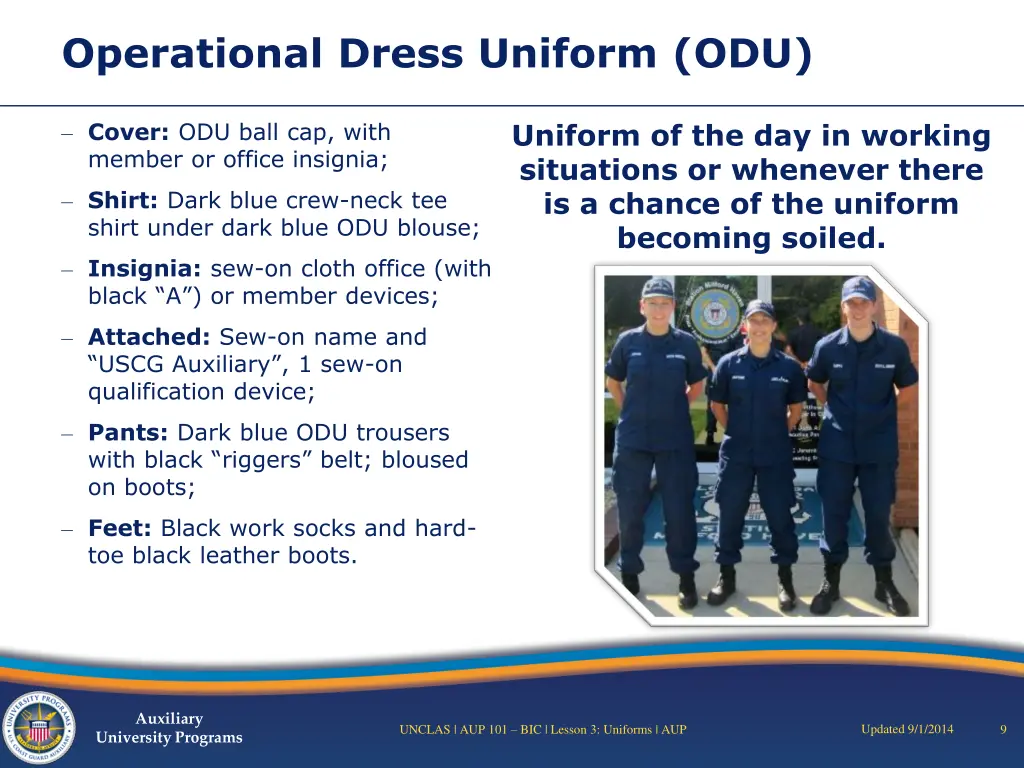 operational dress uniform odu
