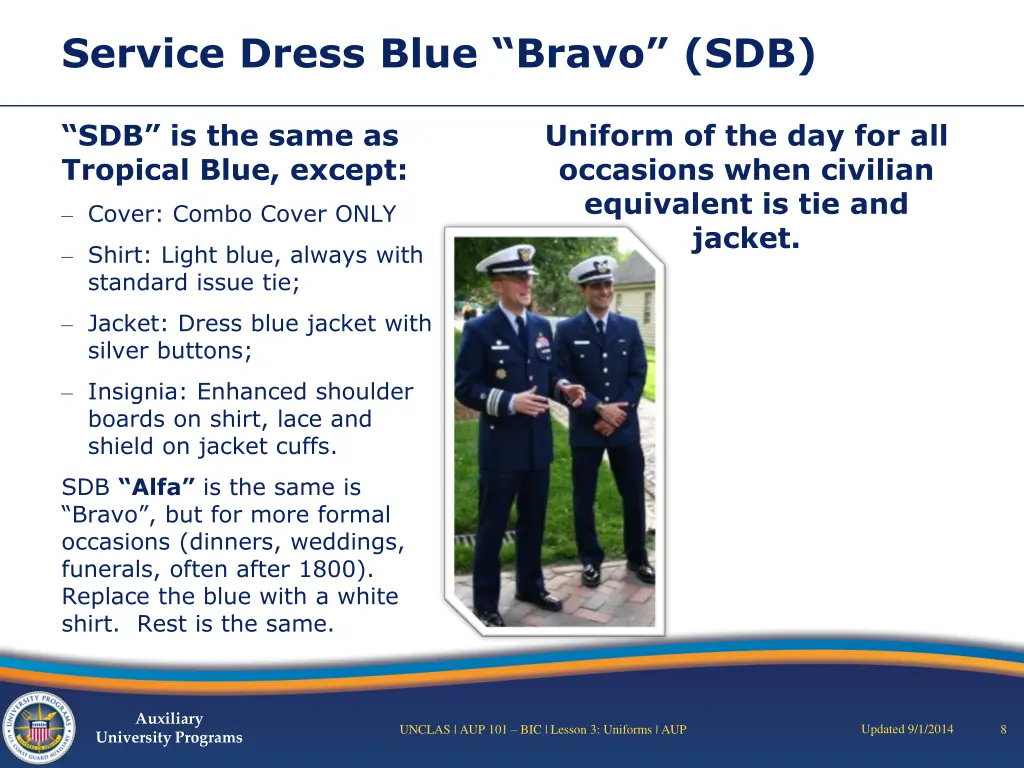 service dress blue bravo sdb