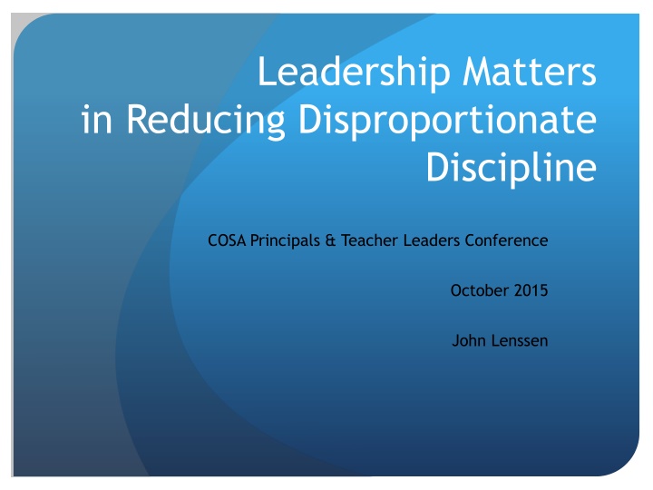 leadership matters