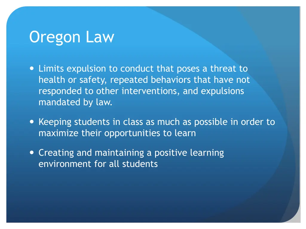 oregon law