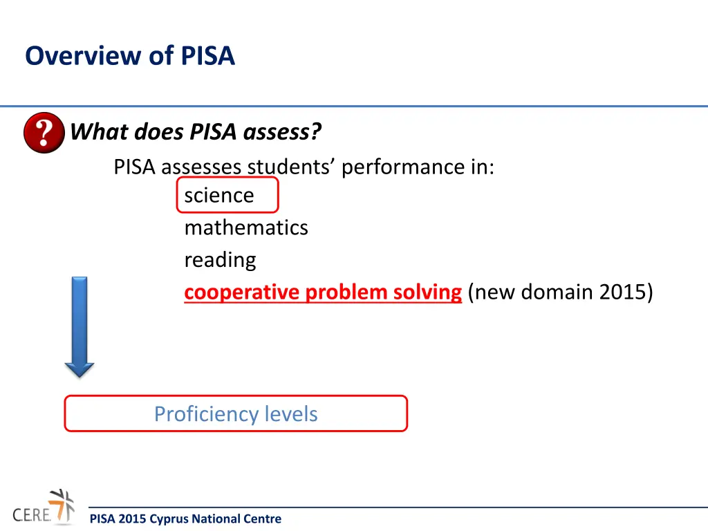 overview of pisa 1