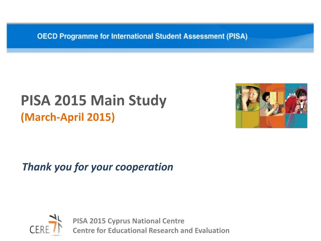 pisa 2015 main study march april 2015 1