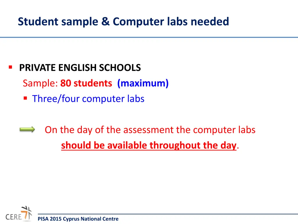student sample computer labs needed