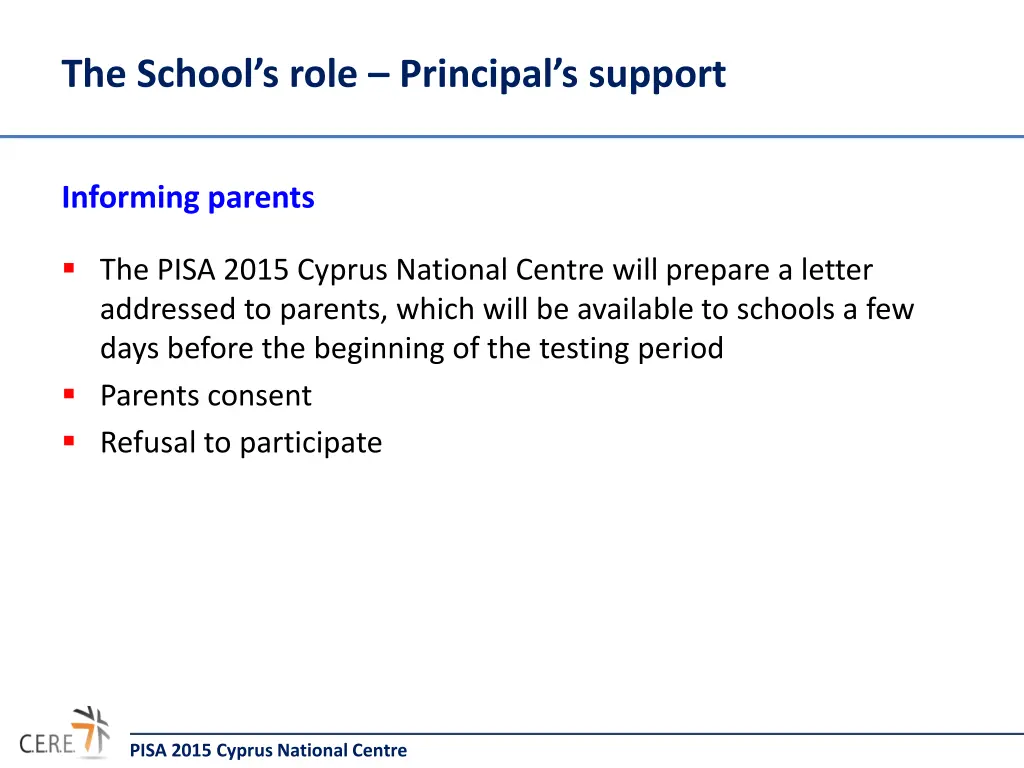 the school s role principal s support 1
