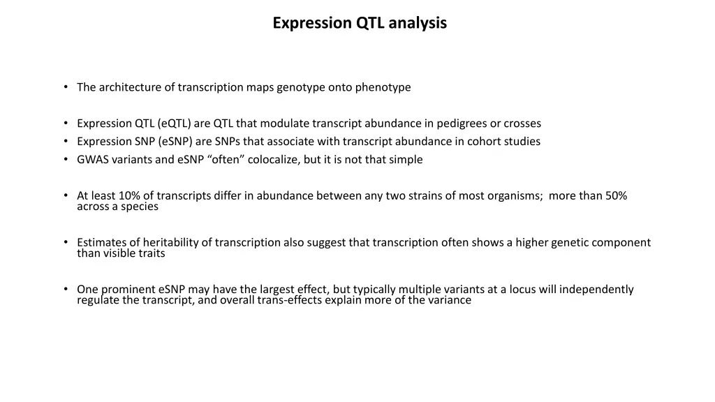 expression qtl analysis