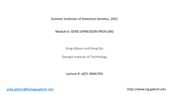 summer institutes of statistical genetics 2021