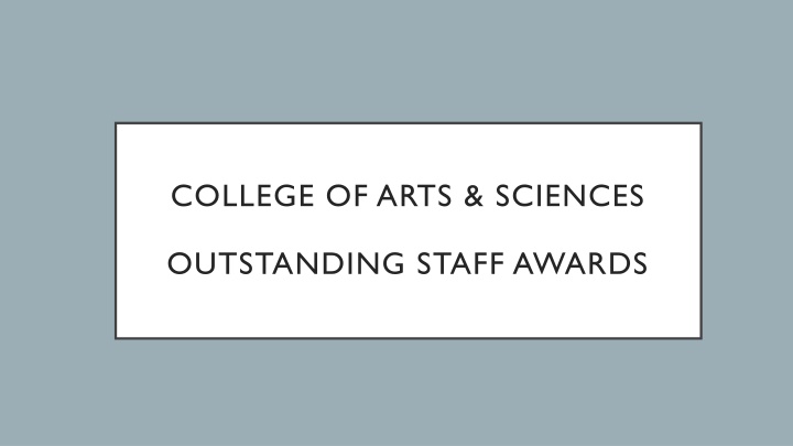 college of arts sciences