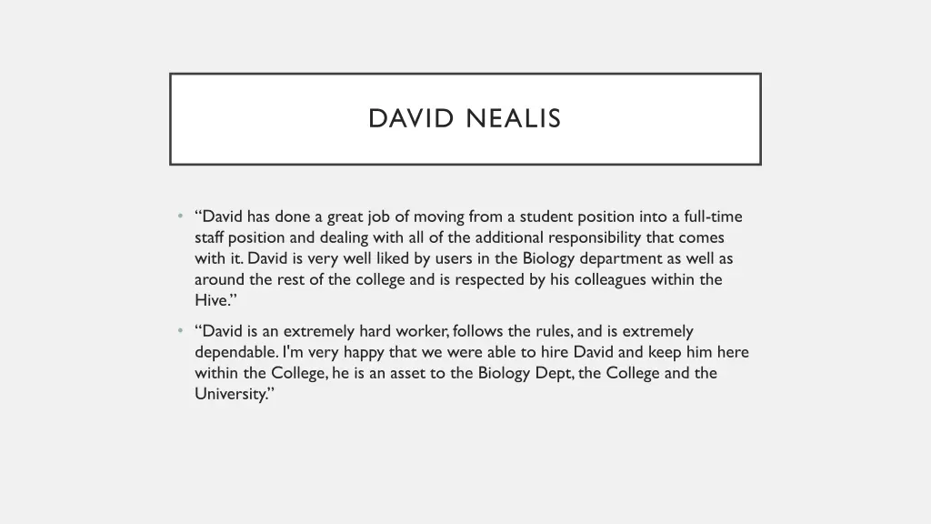 david nealis