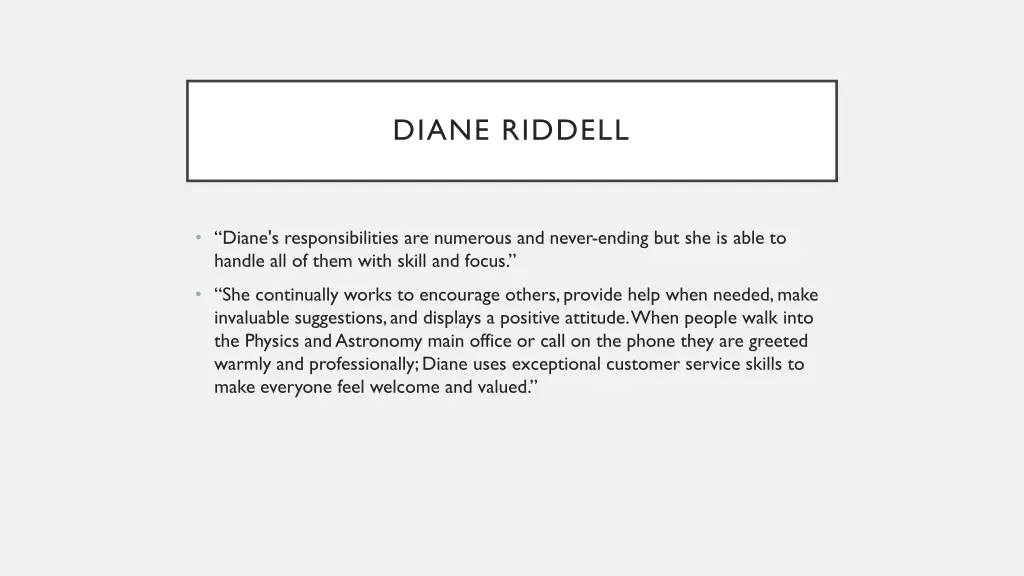 diane riddell