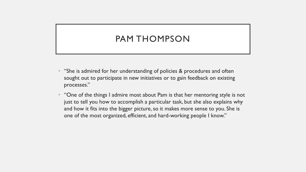 pam thompson