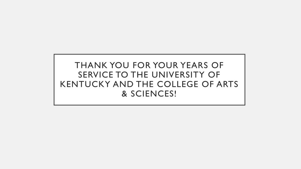 thank you for your years of service