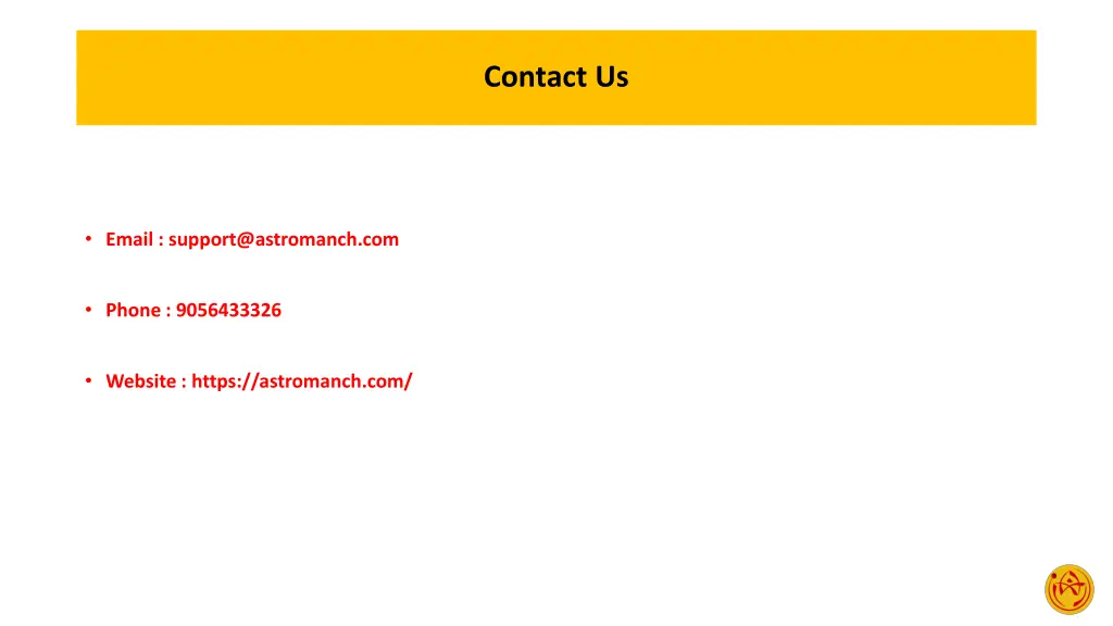 contact us