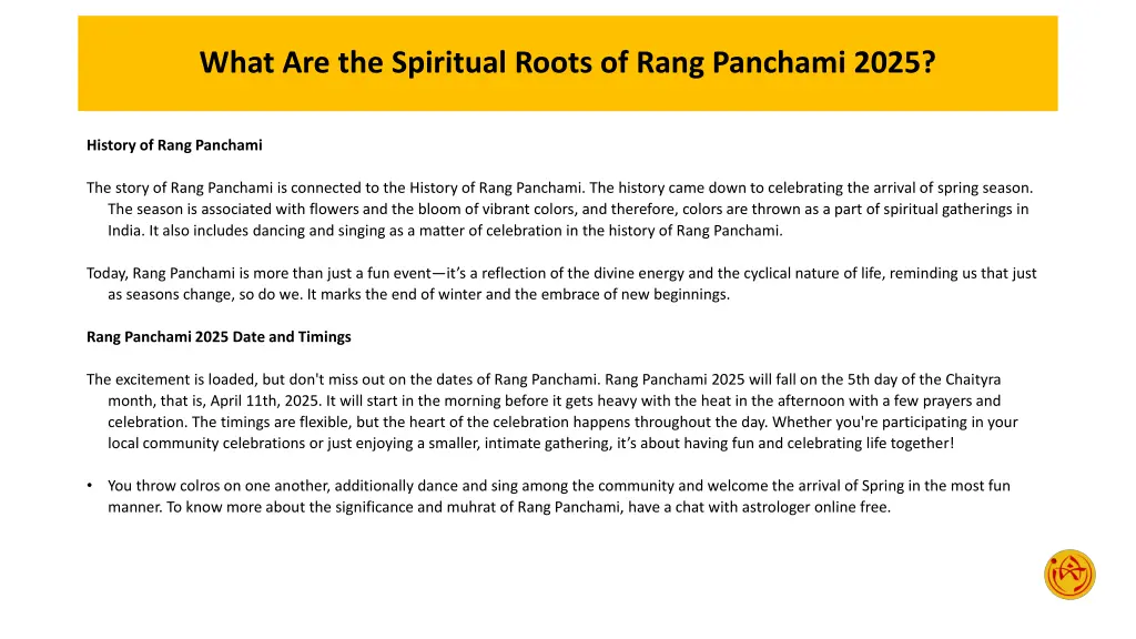 what are the spiritual roots of rang panchami 2025 2
