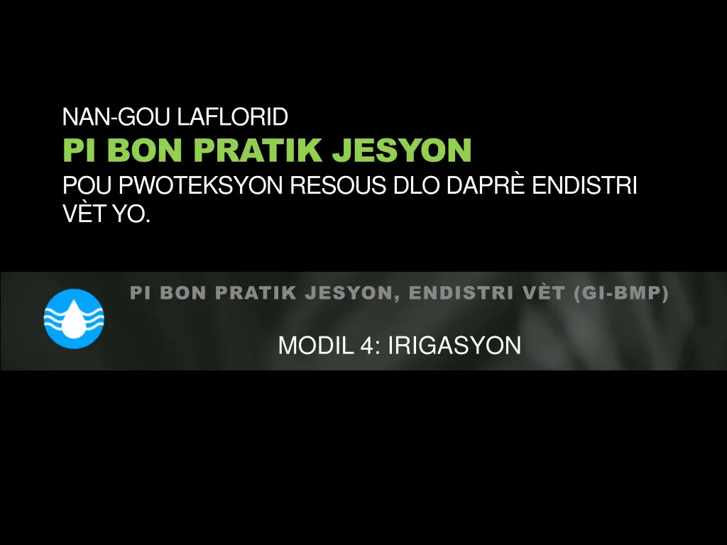 nan gou laflorid pi bon pratik jesyon 3