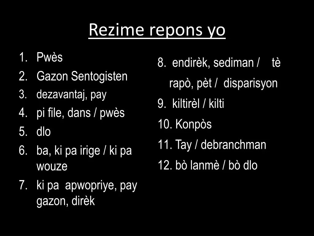 rezime repons yo 2