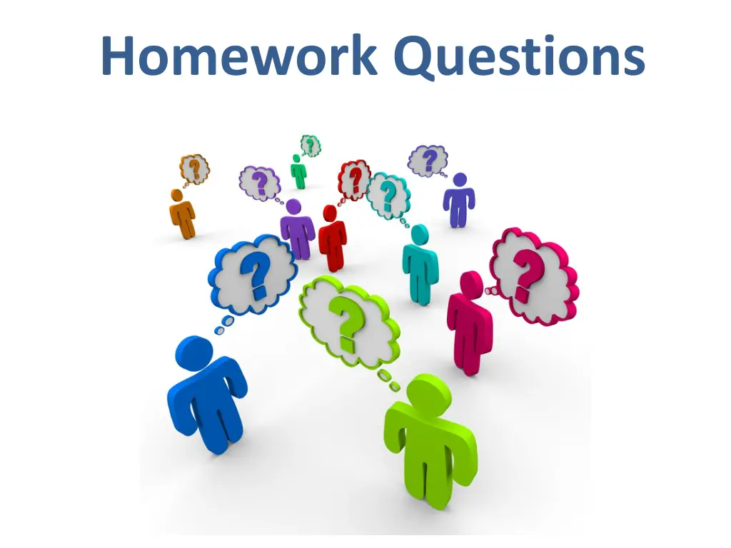 homework questions