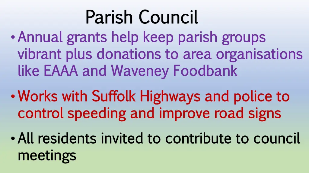 parish council parish council