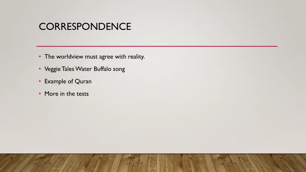 correspondence