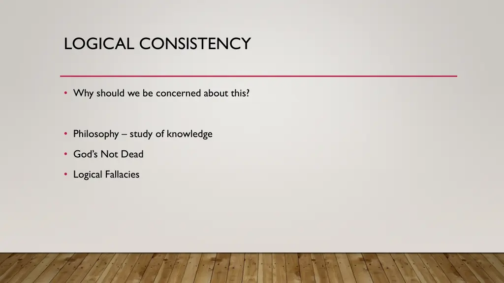 logical consistency 3