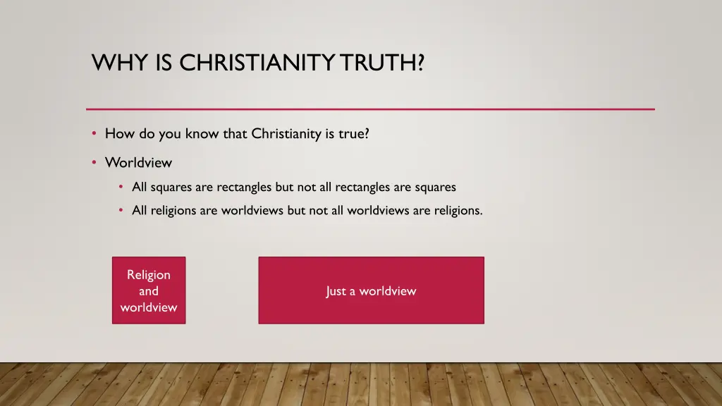 why is christianity truth