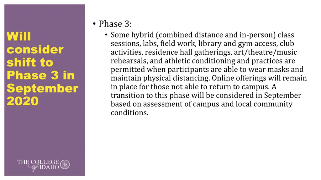 phase 3 some hybrid combined distance