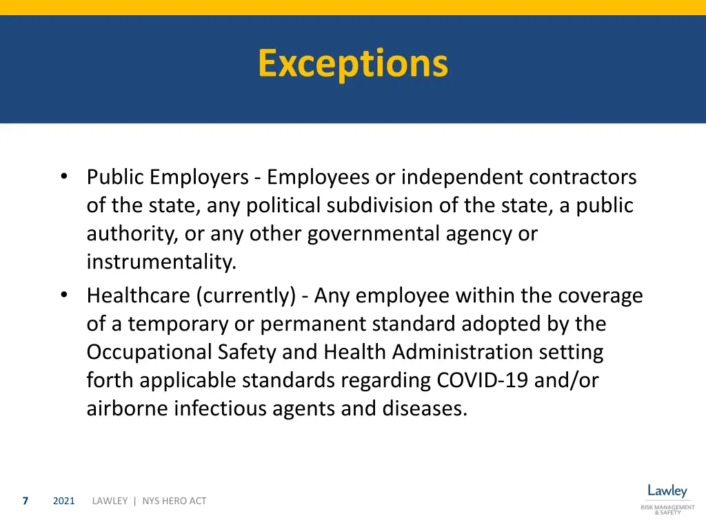 exceptions