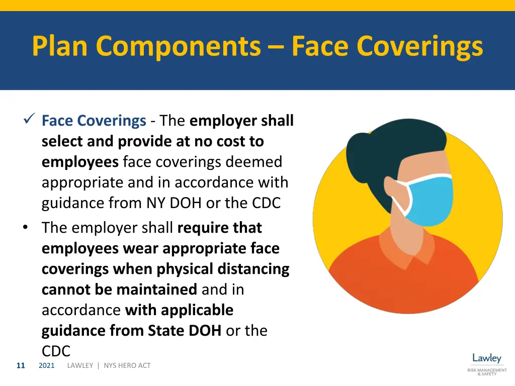 plan components face coverings