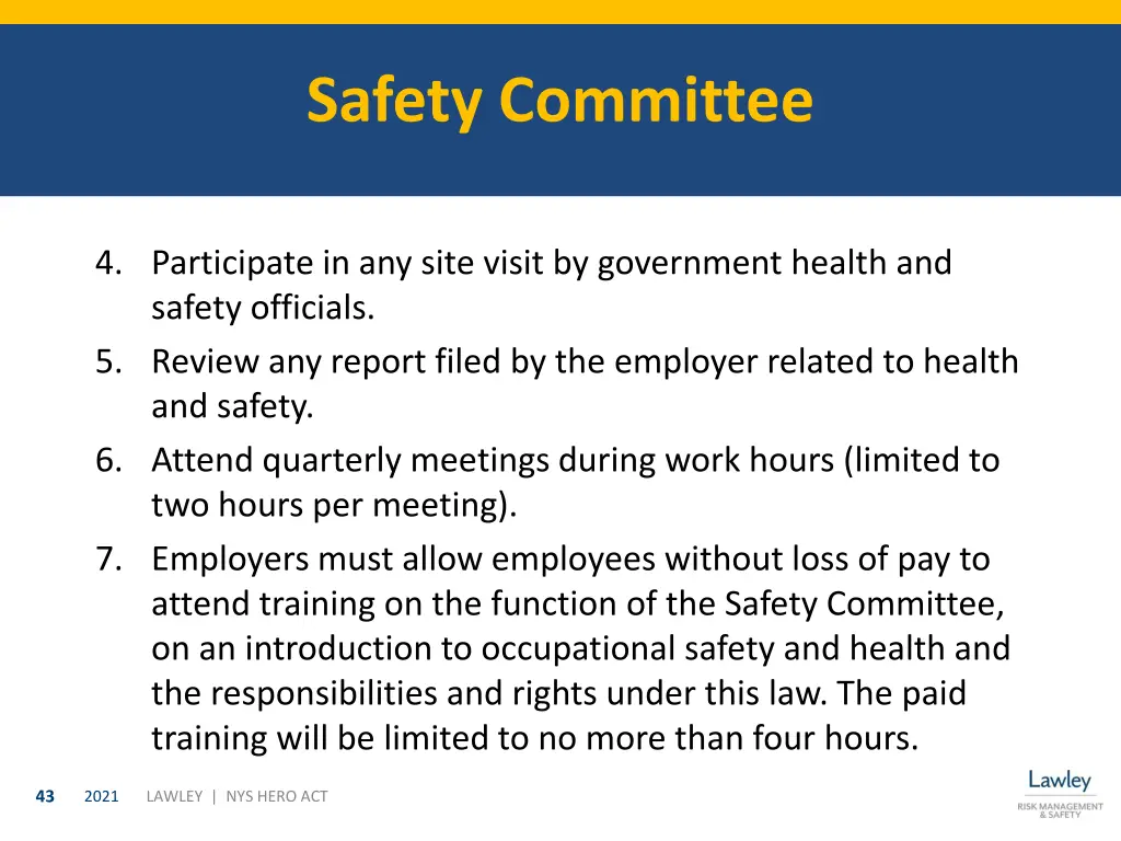 safety committee 5